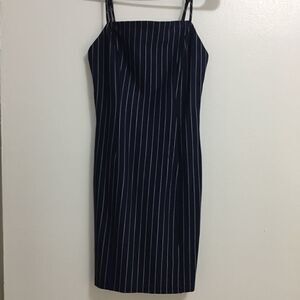 Forever 21 Navy Striped Bodycon Mini Dress